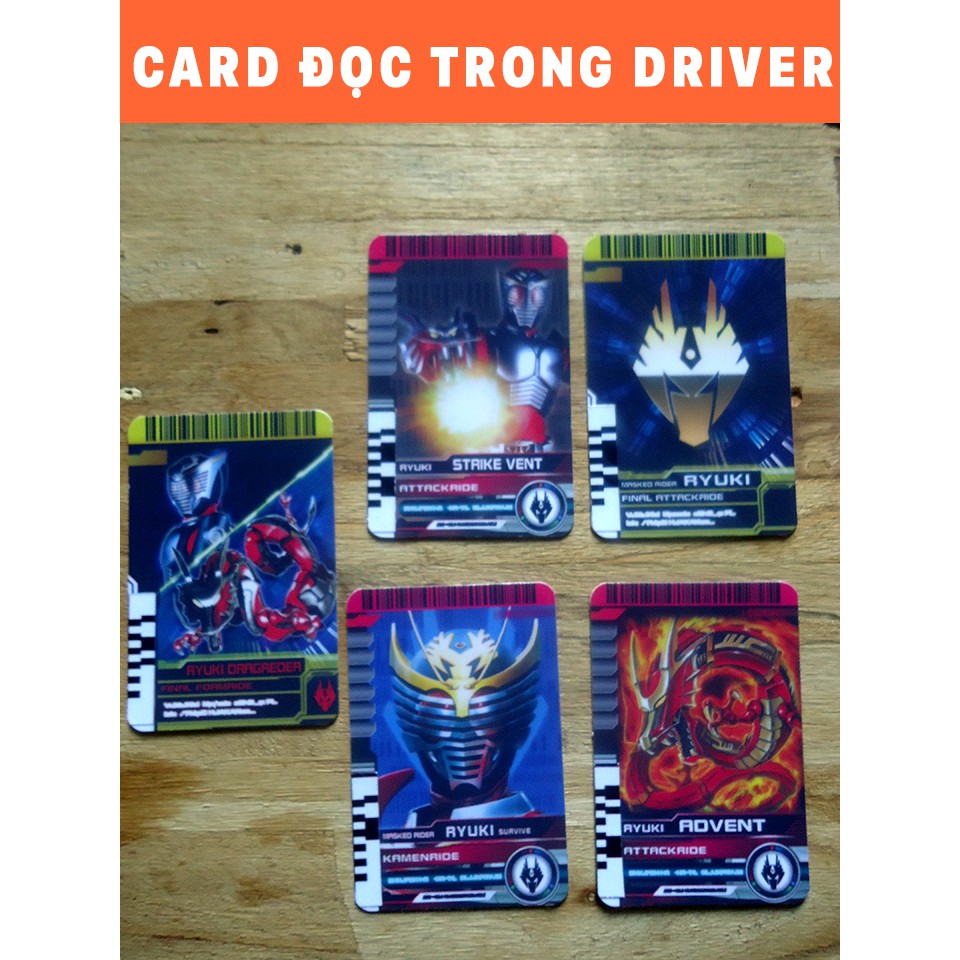 Set 5 thẻ Ryuki đọc được