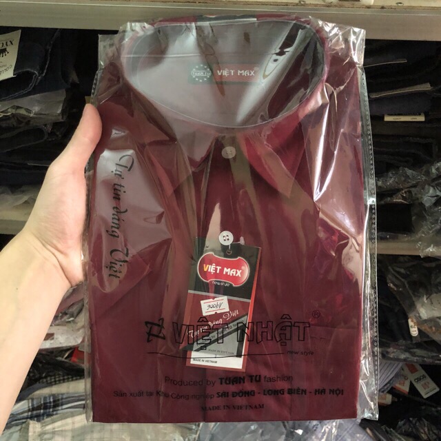 Áo Sơ Mi Nam Trung Niên Cộc Tay