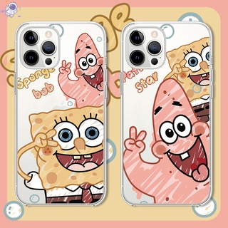 Ốp điện thoại silicon TPU mềm trong suốt hình SpongeBob cho Sony Xperia 10 Plus 5 1 II III XA Ultra X Performance XZ4 XA2 XA1 Plus C6
