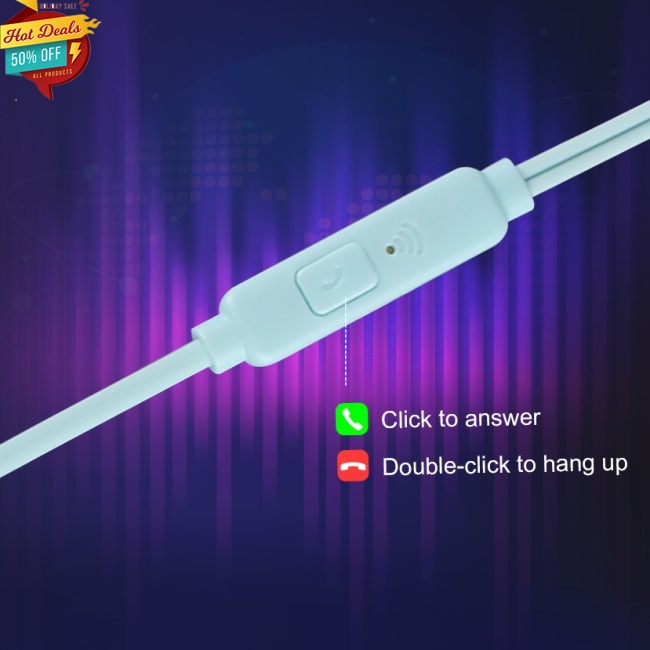 Tai Nghe Nhét Tai K06 Jack 3.5mm Có Micro Âm Thanh Sống Động