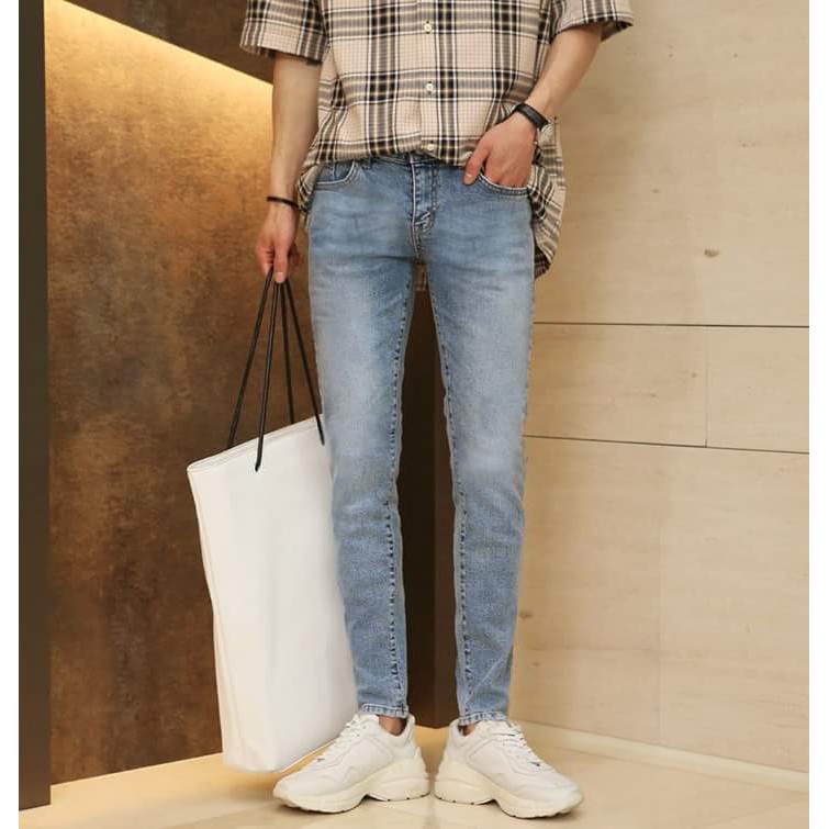Quần jean nam xám đen rách gồi vải co dãn mẫu mới nhất giá rẻ cao cấp AHFASHION | BigBuy360 - bigbuy360.vn