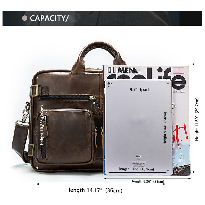 Túi da thật Laptop - PC 14 - 15inch ( 3 màu )