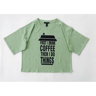 áo thun COFFE tay lỡ F21