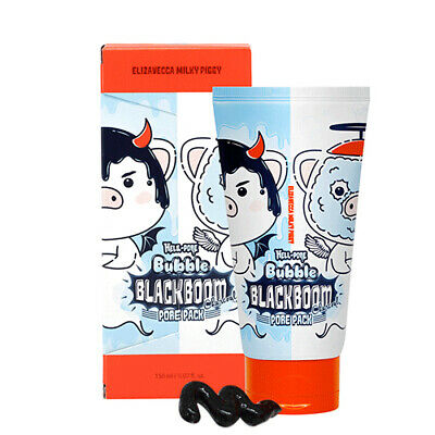 (Hàng Mới Về) Sữa Rửa Mặt Tinh Chất Than Tre Hoạt Tính 150ml Elizavecca / [ELIZAVECCA] Hell-Pore Bubble Black Boom Charcoal Pore Pack 150ml