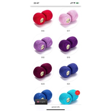 Sợi IRIS YARN ART THỔ NHĨ KỲ