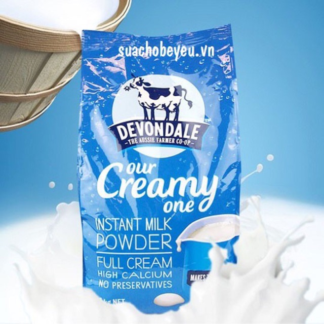 SỮA TƯƠI DẠNG BỘT DEVONDALE FULL CREAM 1KG