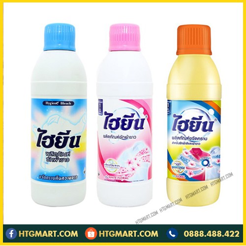 Thuốc tẩy trắng, tẩy màu quần áo Thái Lan 250ml