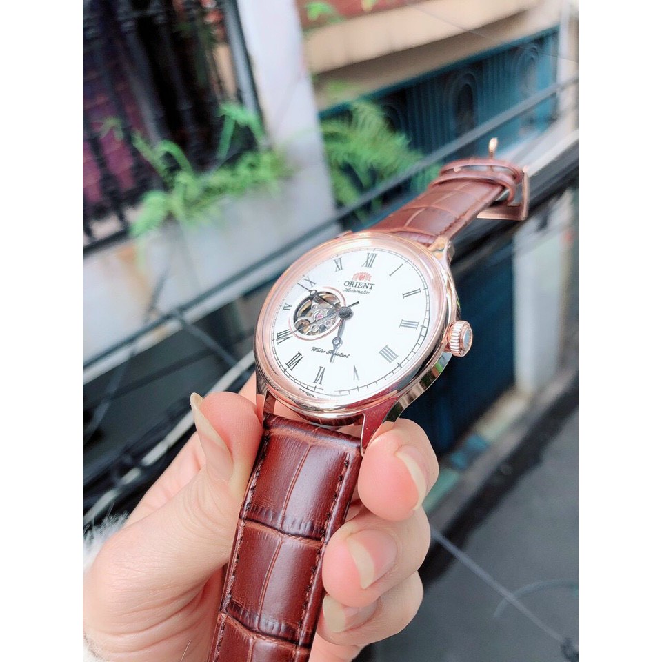 Đồng Hồ Nam Orient Automatic Lộ Cơ , Dây Da , Size 40mm