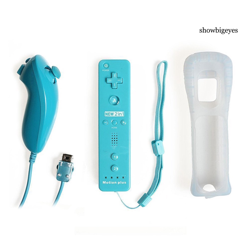 Tay cầm chơi game GBA trái phải 2 trong 1 có vỏ silicone bảo vệ cho Wii/Wii U