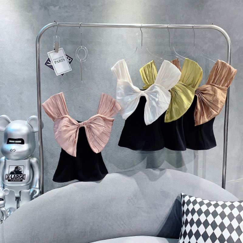 Áo nơ xinh chất tuyết mưa phom ôm đứng dáng