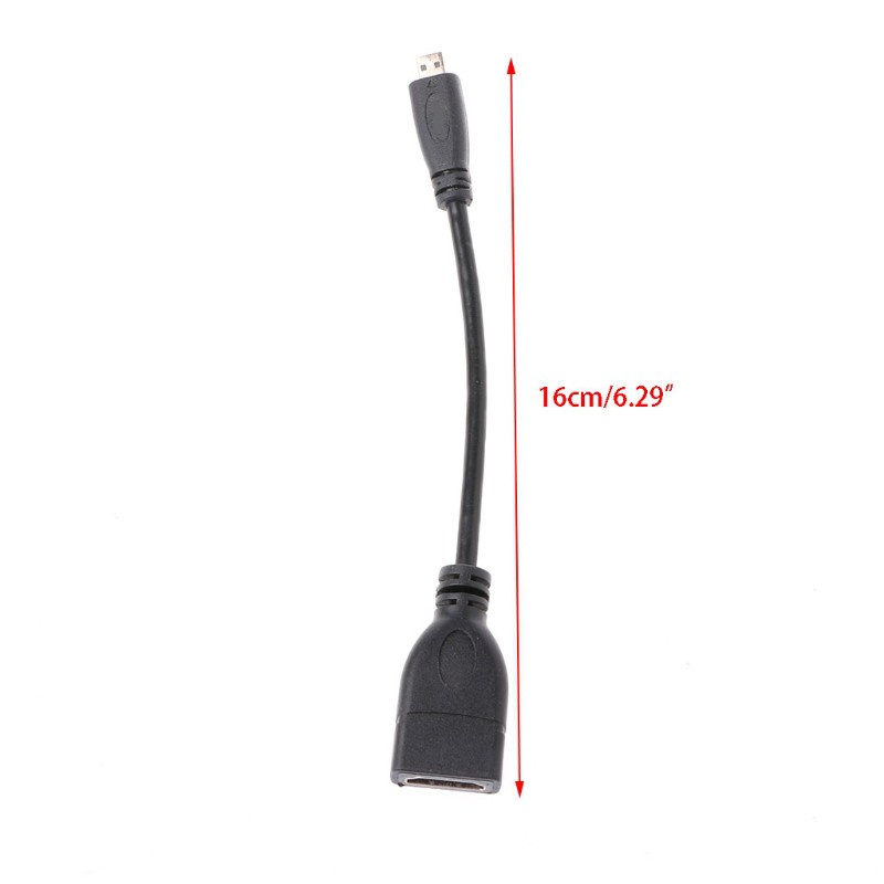 1 Dây Cáp Chuyển Đổi Cổng Micro Hdmi Type D Sang Hdmi Type A 16cm 6 Inch