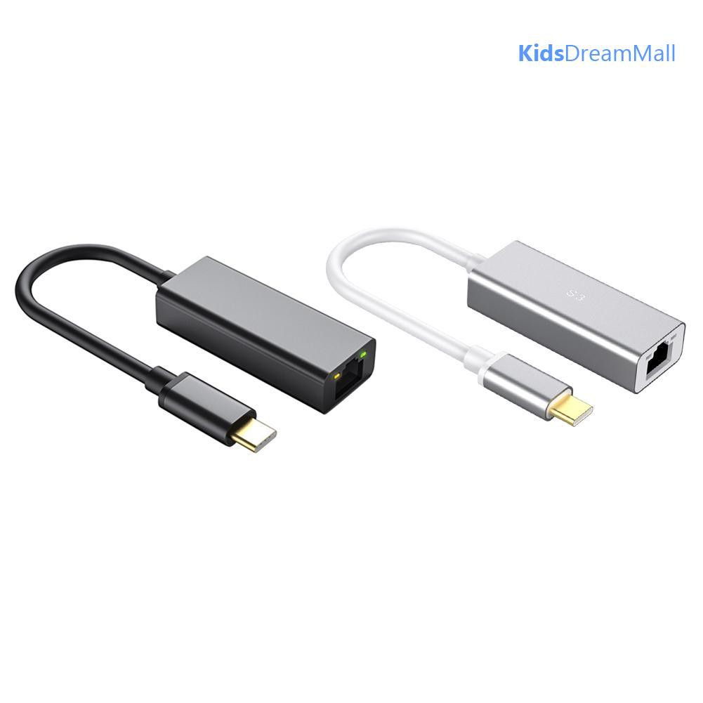 Cáp Chuyển Đổi S3-8152-C Từ Cổng Type-C Sang Cổng RJ45 Chất Liệu Hợp Kim Nhôm Tốc Độ Truyền 10 / 100 Mbps