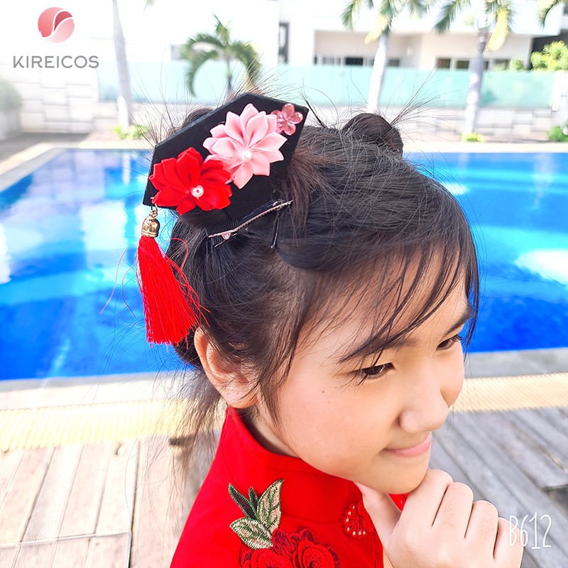 Kẹp Tóc Hoàn Châu Cách Cách Phong Cách Trung Hoa Màu Ngẫu Nhiên