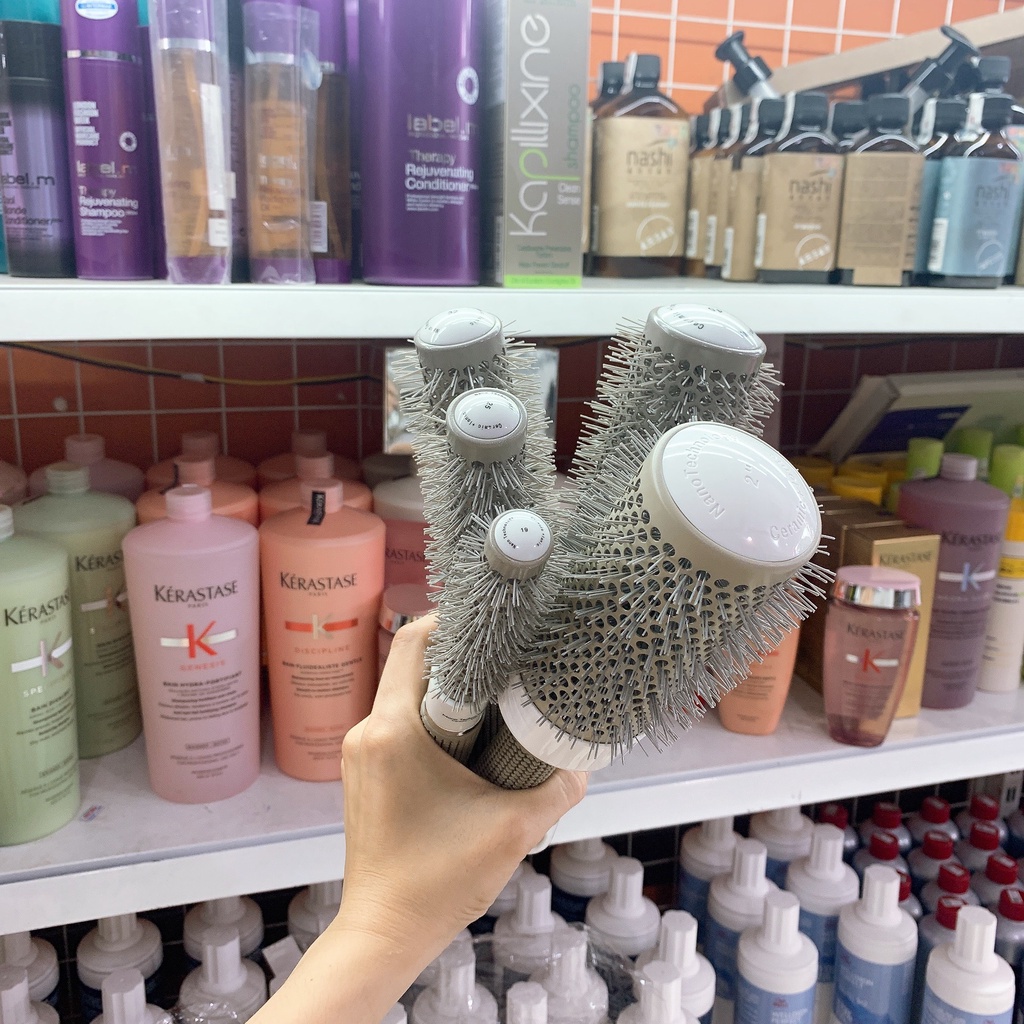 Lược tròn hoặc Lô sấy tóc ống nhôm để sấy tóc đủ size