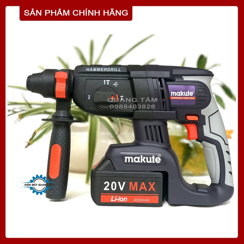 Máy Khoan Bê Tông Pin Không Chổi Than Makute CH001 20V [Chính Hãng]