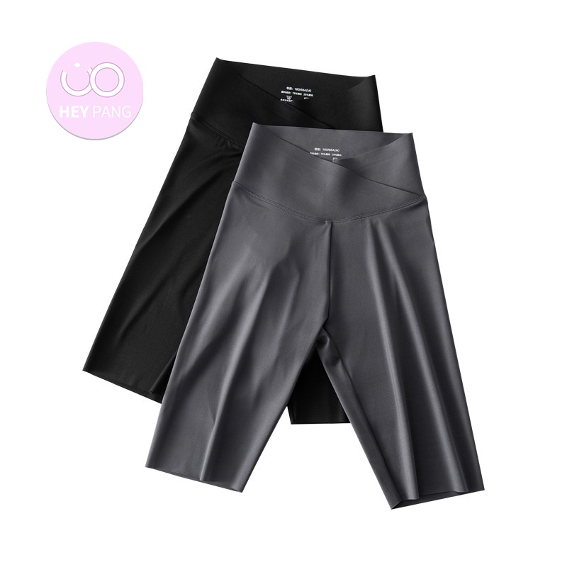 Quần legging đùi nữ cạp cao thể thao tập yoga nữ thun co dãn dễ vận động HEYPANG VN044