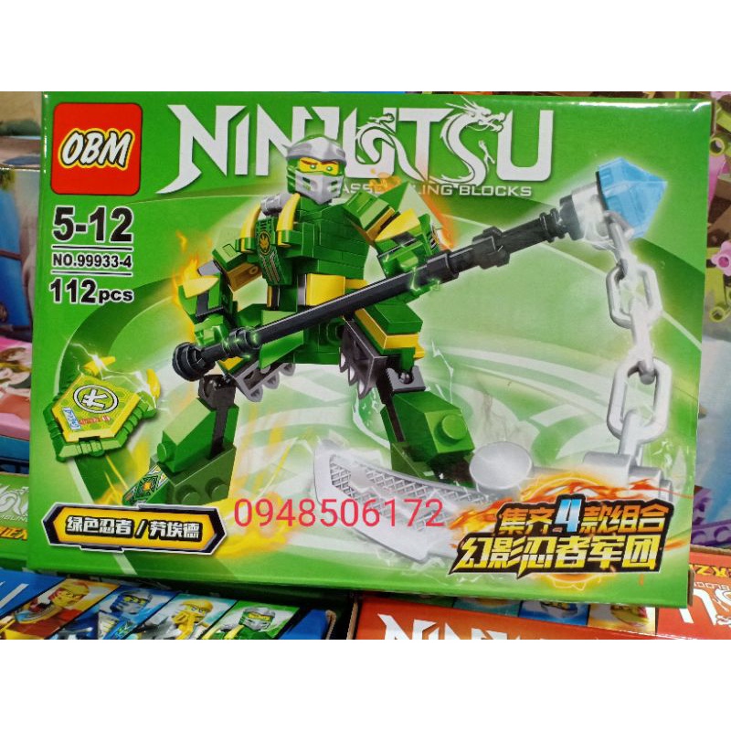 Đồ chơi Lego Ninjutsu chiến binh thép xếp hình