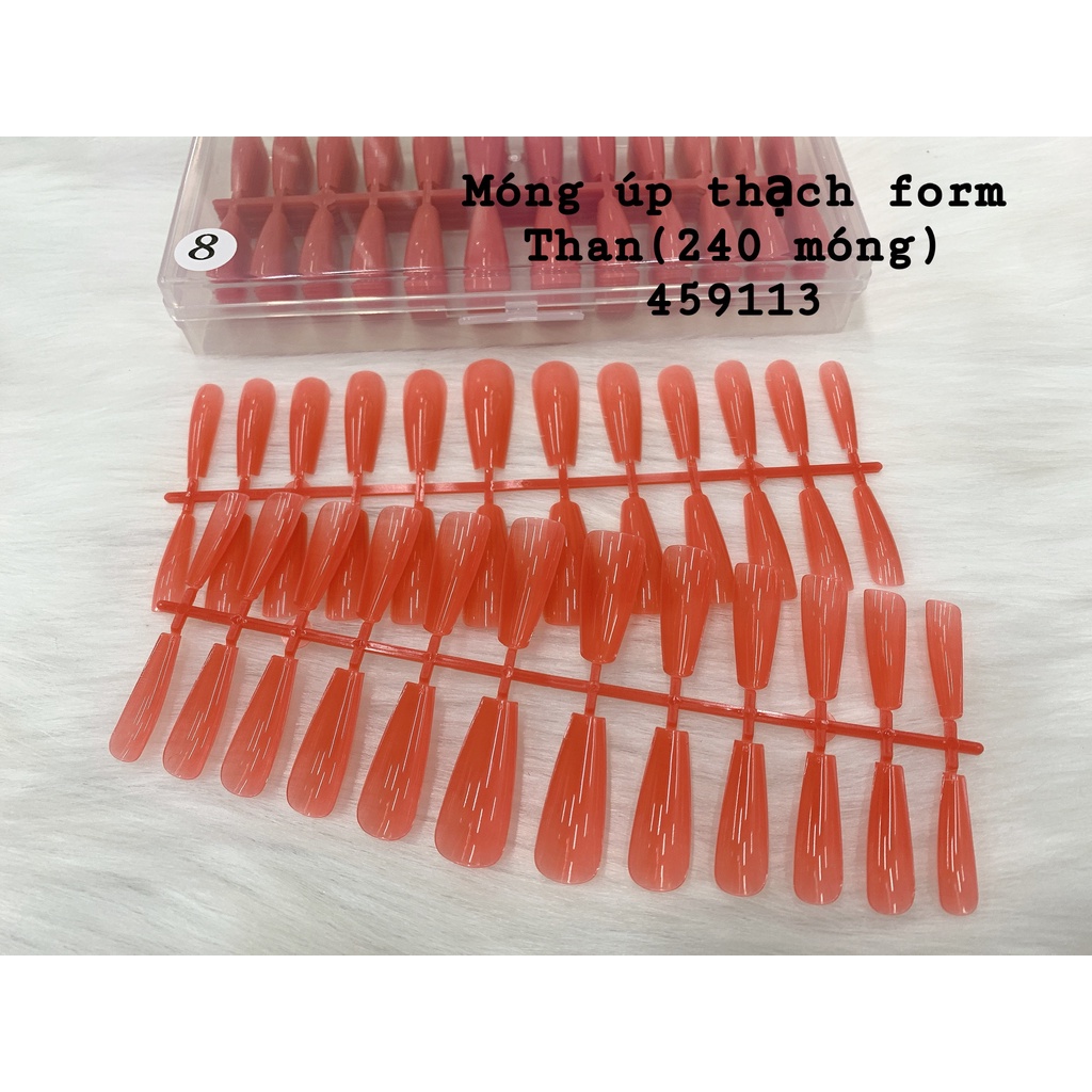 Móng Úp Thạch THAN 240 móng Nhiều Màu Hàng Chuẩn Đẹp