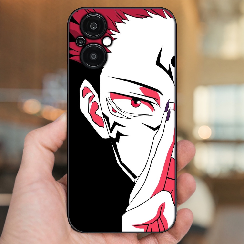Ốp lưng Oppo Reno 8Z 5G viền đen in hình Yuji Jujutsu Kaisen
