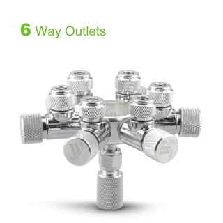 Van Chia Ống CO2 6 Chiều Cho Bể Cá Cảnh