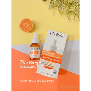 Serum Balance vitamin C sáng da mờ thâm 30 mil đủ bill siêu thị Anh