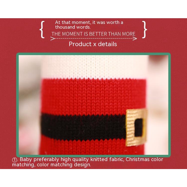 Bộ Chai Rượu Vang Đỏ Sâm Panh Trang Trí Nhà Hàng / Khách Sạn Chủ Đề Giáng Sinh