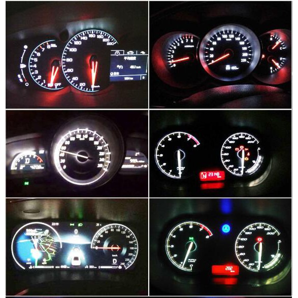 Set 10 bóng đèn LED KEVANLY T5 2smd cho xe hơi