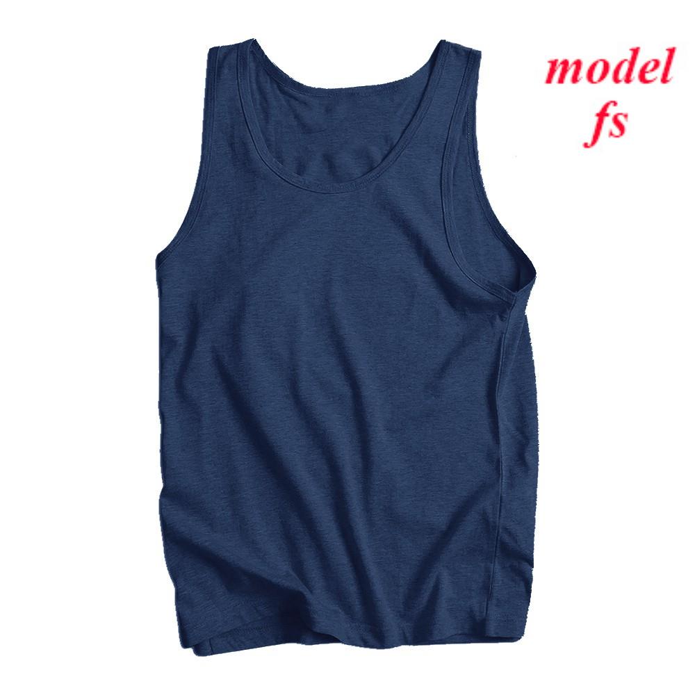 Áo thun ba lỗ nam cao cấp ModelfsstorefsstoreFASHION xanh đen