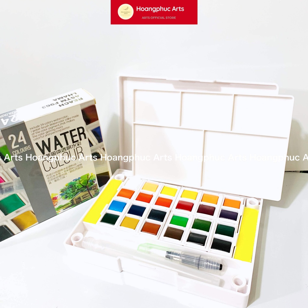 Màu nước dạng nén SUPERIOR 12/18/24/36 - Tặng kèm bút nước water brush