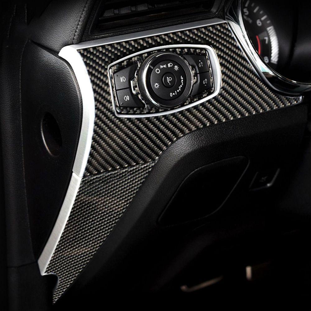 Khung Trang Trí Bảng Điều Khiển Mở Cửa Xe Hơi Họa Tiết Sợi Carbon Cho Ford Mustang 2015-2010