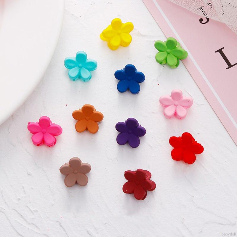 Set 10 kẹp tóc hoạt hình nhiều màu phong cách Hàn Quốc dễ thương cho bé