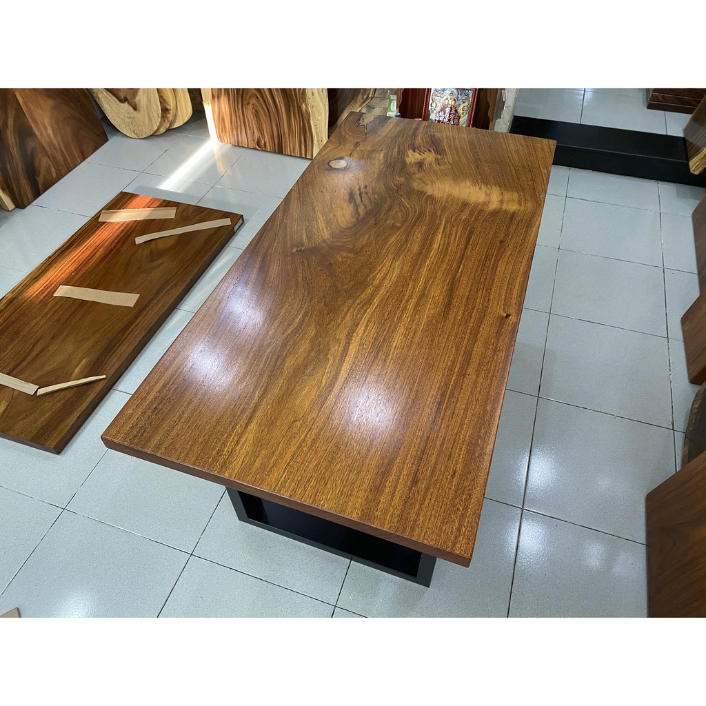 Bàn ăn bàn học gỗ Lim nguyên khối