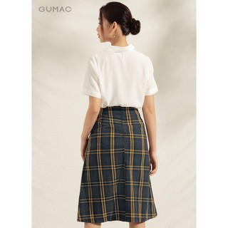 Chân váy nữ caro nút VA1121 GUMAC