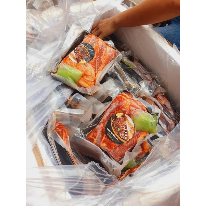 Sườn ướp vị nướng BBQ ướp sẵn 1kg (giao tphcm)