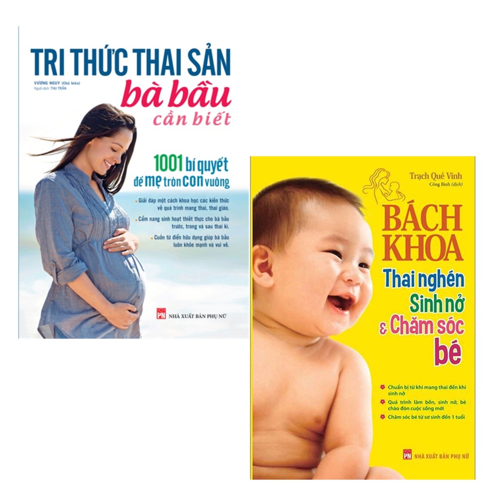 Sách - Combo Tri Thức Thai Sản Bà Bầu Cần Biết (2 Cuốn)