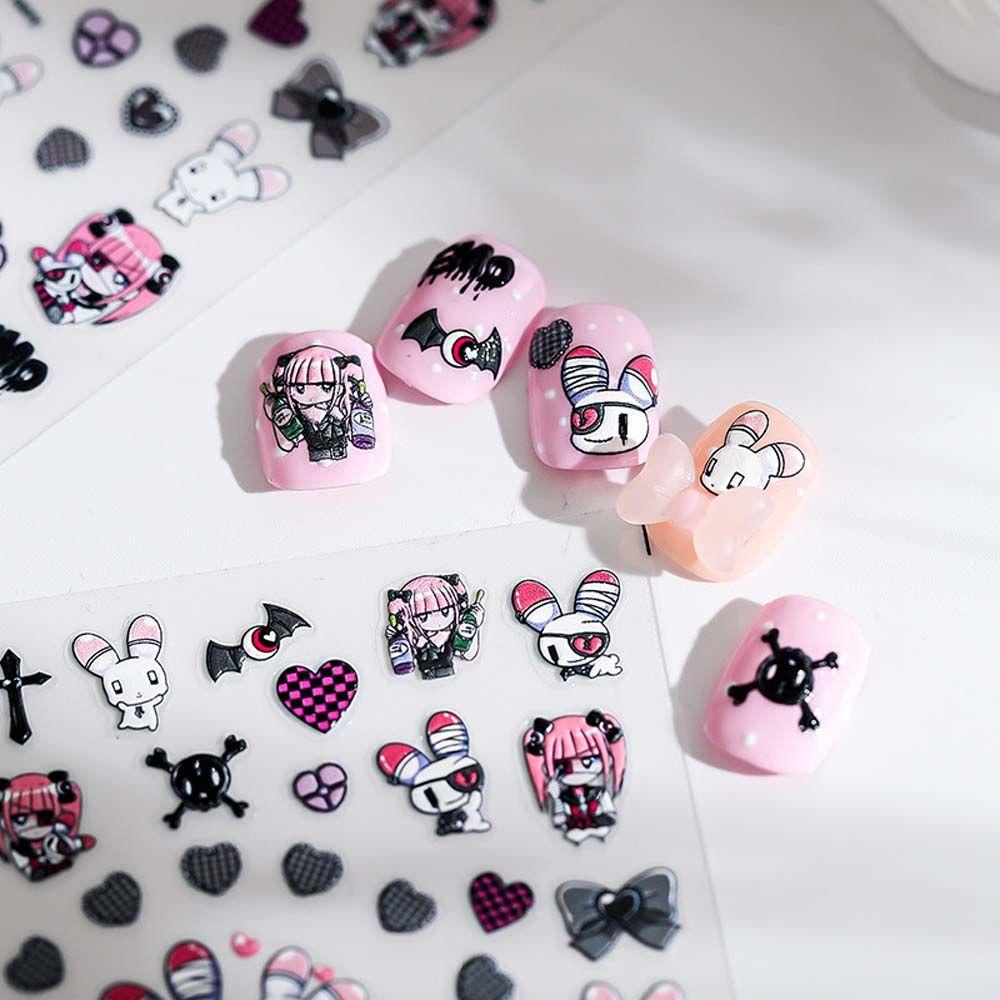 Miếng Dán Trang Trí Móng Tay Hình Chú Vịt Hoạt Hình Xinh Xắn