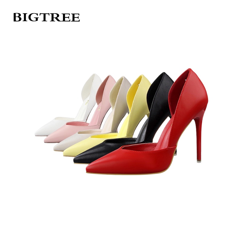 Giày cao gót BIGTREE 3168-3 10.5cm mũi nhọn miệng nông thời trang quyến rũ cho nữ