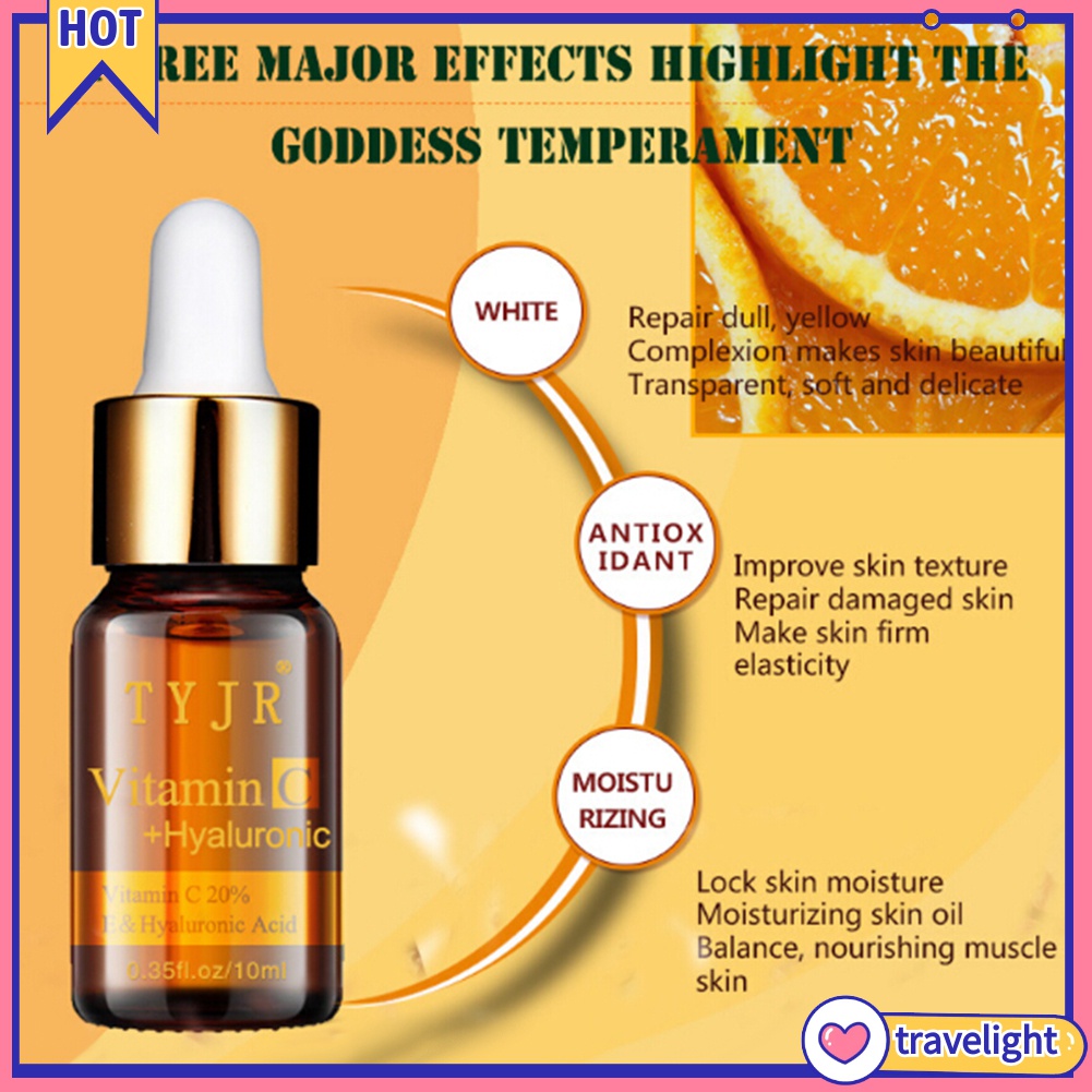 (Travelight) Serum vitamin C dưỡng ẩm da chống nếp nhăn dung tích 10ml