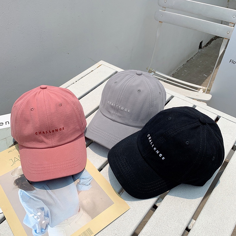 Mũ Lưỡi Trai Thêu Chữ Phong Cách Hàn Quốc 5 Màu Lựa Chọn