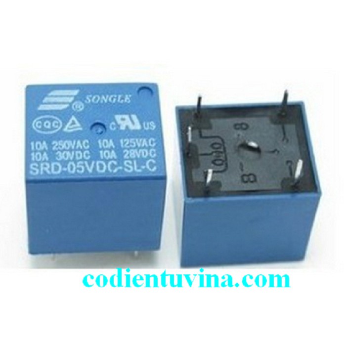 Relay 5V 10A 5Chân SRD-05VDC-SL-C