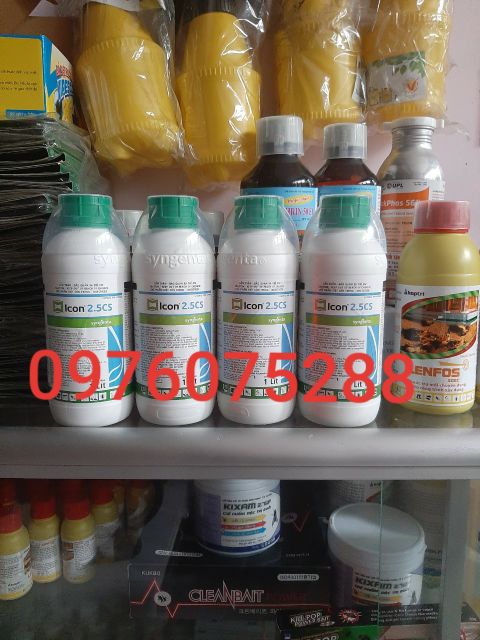 Thuốc tiêu diệt và phòng ngừa côn trùng ruồi muỗi kiến gián bọ mạt... ICON 2,5CS 1 lít -Hàng Mới