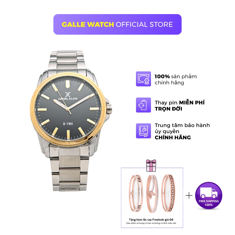 Đồng hồ nam Daniel Klein DK.1.12624.4 máy Quartz, chống nước dây thép không gỉ