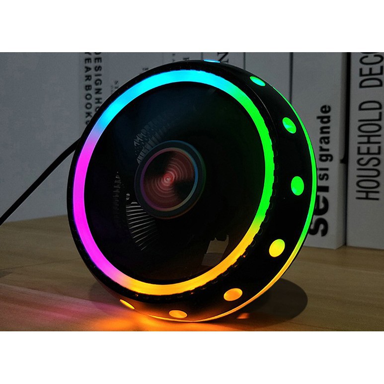 Tản nhiệt khí Coolmoom  UFOX LED RGB/ Intel - AMD / Tự động đổi màu - Máy Tính TT