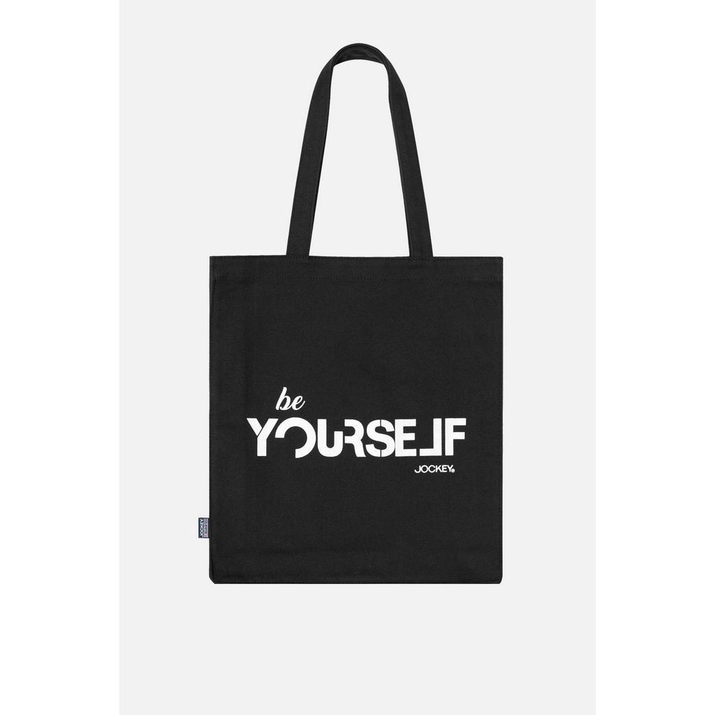 Túi tote canvas Jockey in họa tiết - JTUIS