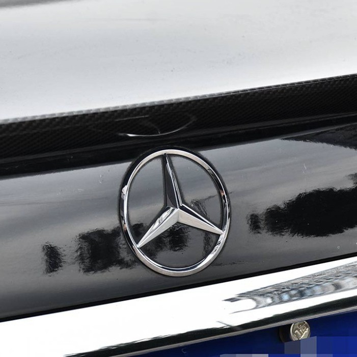 Sản Phẩm Logo biểu tượng sau xe Mercedes đường kính 90mm .