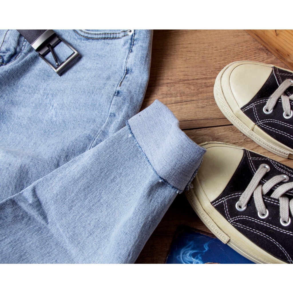 Quần Jean Skinny Nam Xanh Sáng Chất Bò Cao Cấp Co Giãn Nhẹ , From Dáng Hàn Quốc Trẻ Trung Năng Động - 999