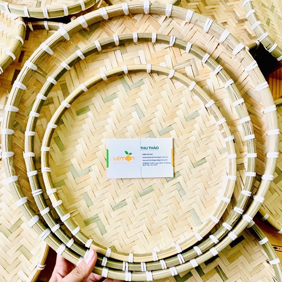 Mẹt tre bún đậu mắm tôm, mẹt tre trang trí, mẹt gà - Loại dày, nhiều size