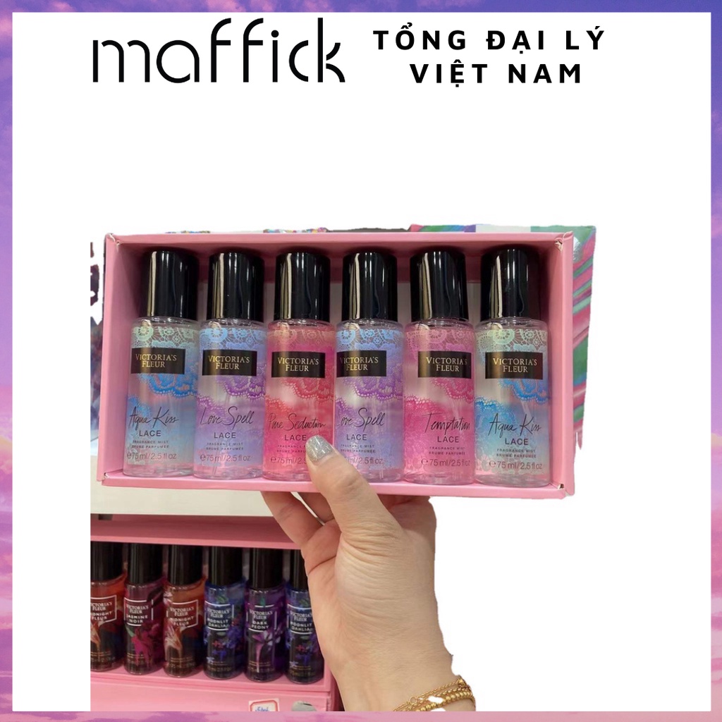 Xịt thơm body mist Nước hoa VICTORIA hương hoa trái 75ml 75ML