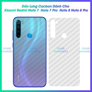Dán Lưng Cacbon Dành Cho Xiaomi Redmi Note 7 / note 7 pro / note 8/ note 8 pro/note 8T