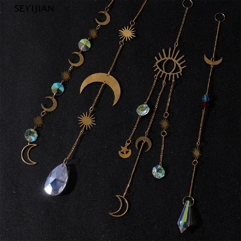 Bộ Dụng Cụ Làm Dreamcatcher Cầu Vồng Mặt Trăng Mặt Trời Diy